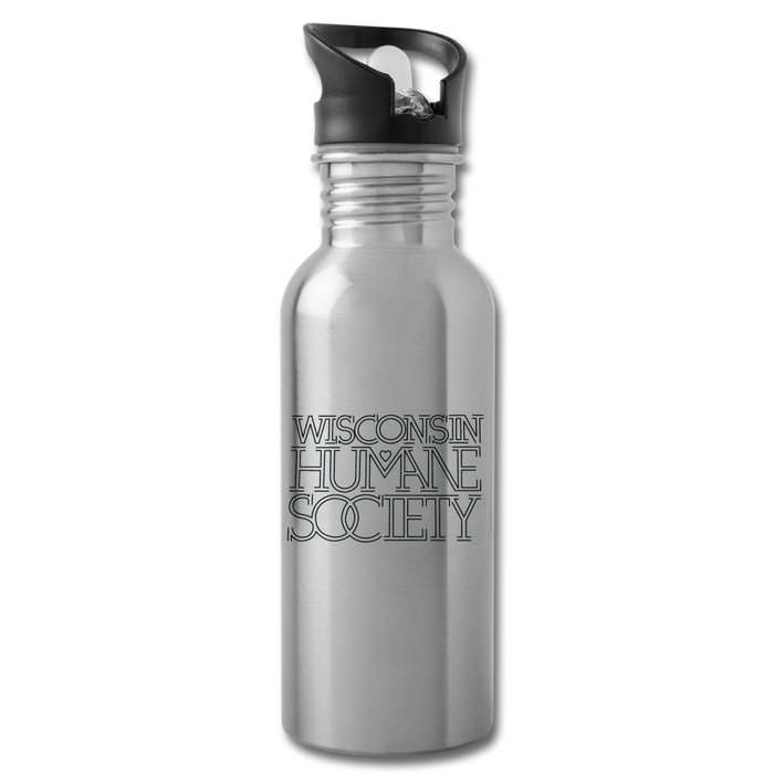 WHS 1987 Logo Water Bottle - silver