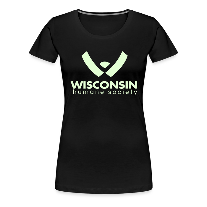 WHS Logo Glow Contoured Premium T-Shirt - black
