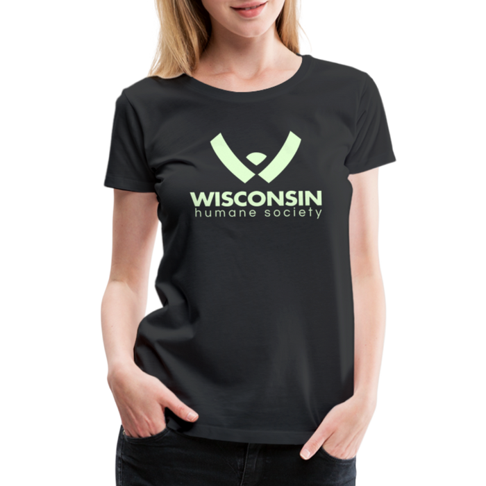 WHS Logo Glow Contoured Premium T-Shirt - black