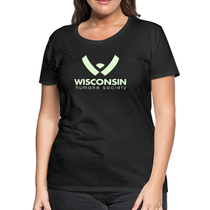 WHS Logo Glow Contoured Premium T-Shirt - black