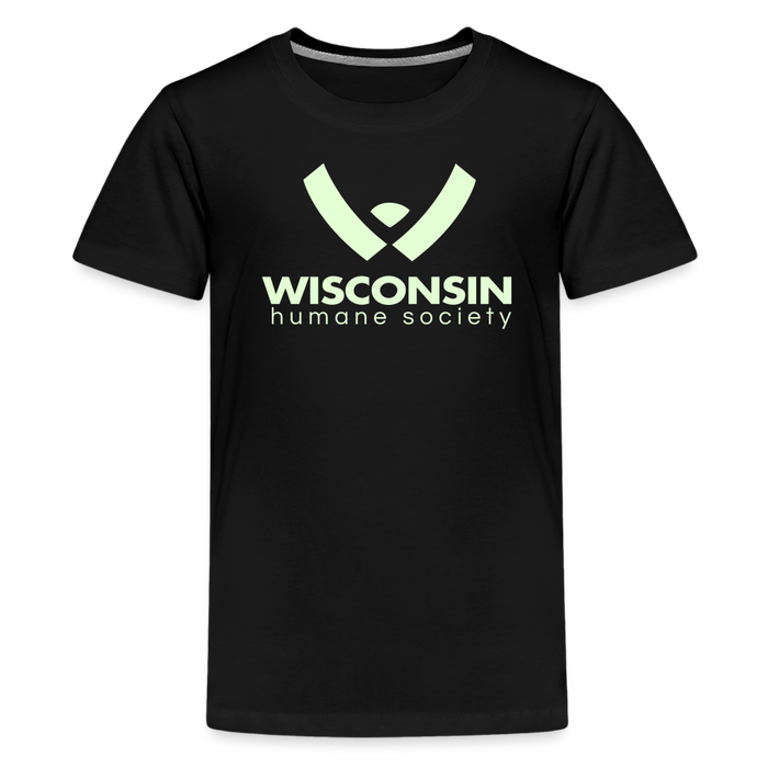 WHS Logo Glow Kids' Premium T-Shirt - black