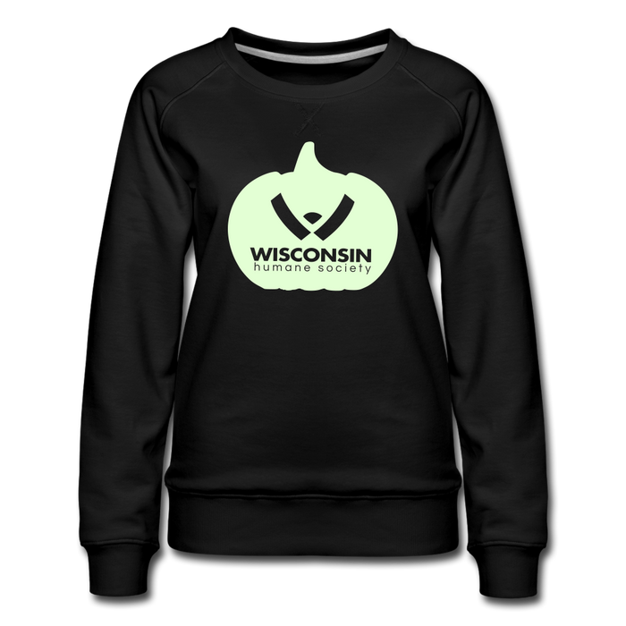 WHS Pumpkin Glow Contoured Premium Sweatshirt - black