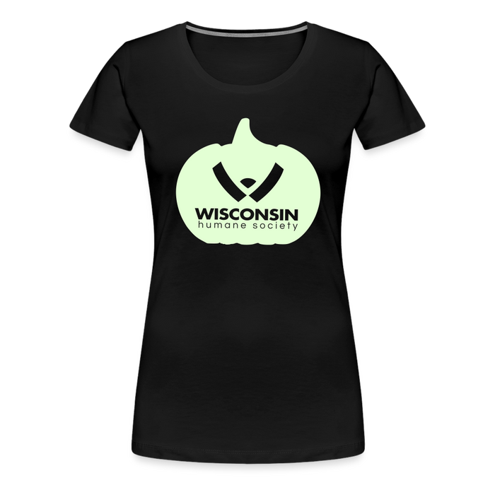 WHS Pumpkin Glow Contoured Premium T-Shirt - black