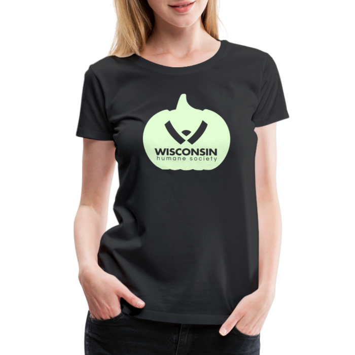 WHS Pumpkin Glow Contoured Premium T-Shirt - black