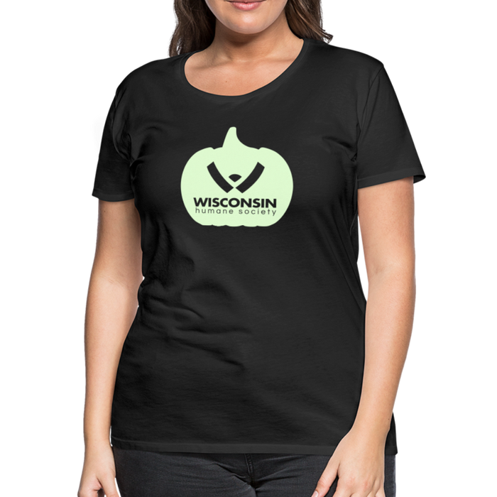 WHS Pumpkin Glow Contoured Premium T-Shirt - black