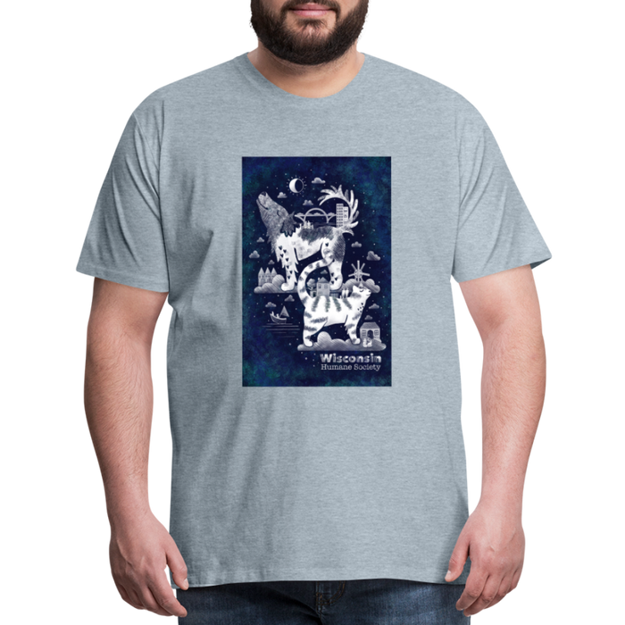 WHS x Light the Hoan Classic Premium T-Shirt - heather ice blue