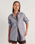 JAG winona stripe shirt bluebrown