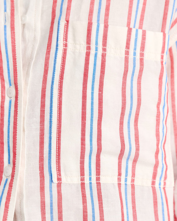 JAG winona stripe shirt ivorymulti