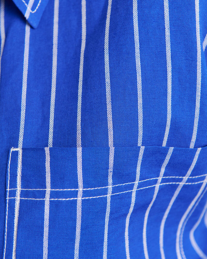 JAG winona stripe shirt cobaltwhite