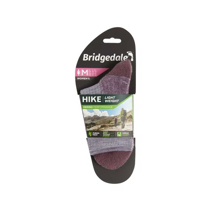 Bridgedale Womens Hike Light Weight Performance 3/4 Crew Socks