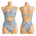 Women's Ocean Print Cut-Out One