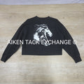 Wrangler Cropped Crewneck Sweater, Women's Small