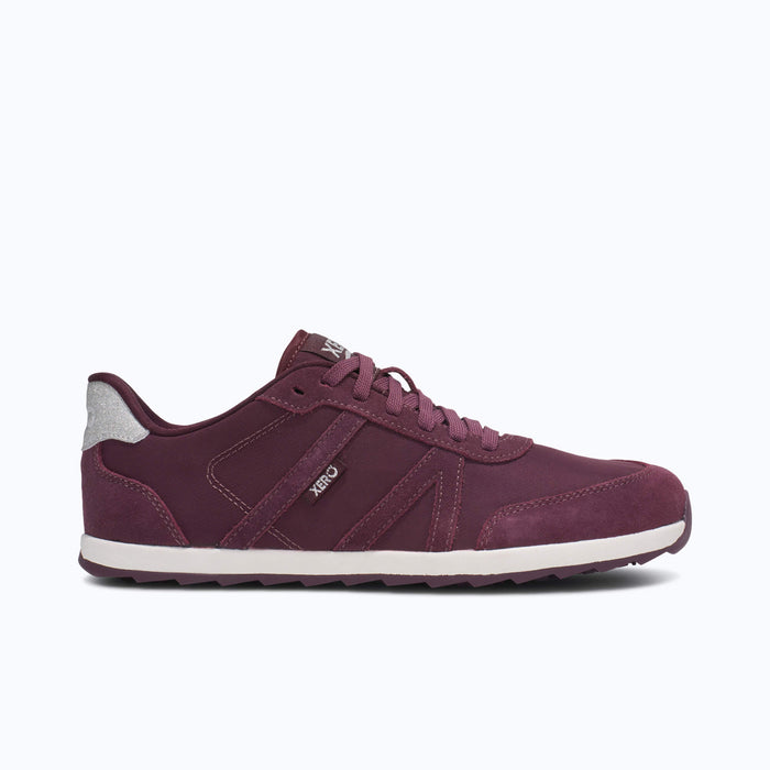 Xero Shoes Wynn Women Shoe in Maroon with Toe Facing Right