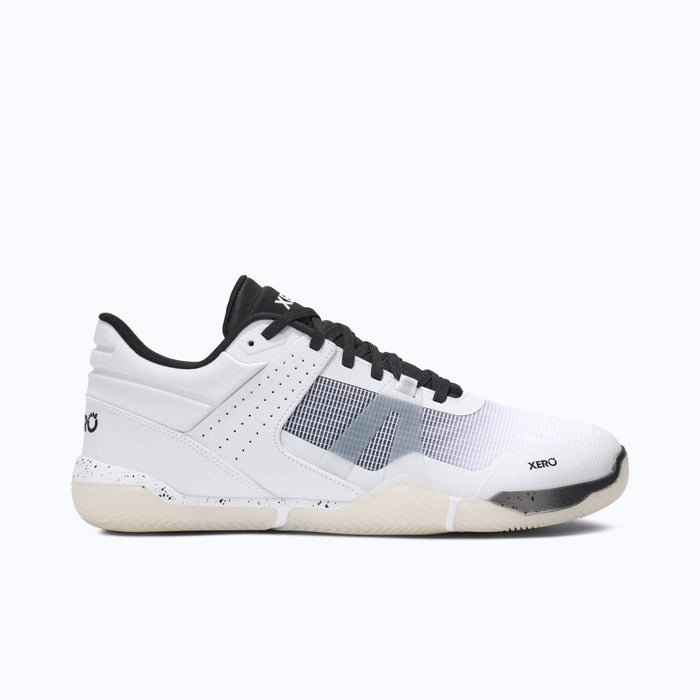 Xero Shoes X1 Low Men Shoe at White and Black with Toe Facing Right