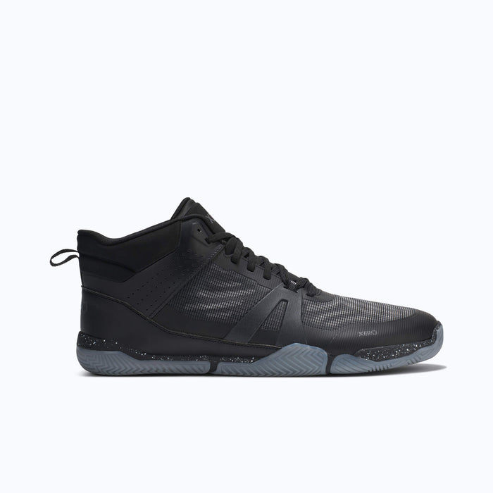 Xero Shoes X1 Mid Men Shoe at Black and Gray with Toe Facing Right