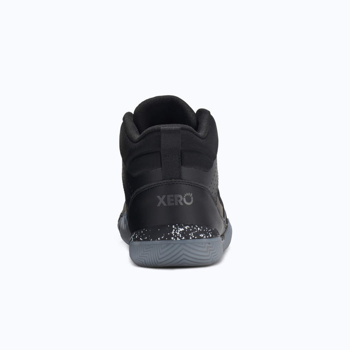 Rear View of Xero Shoes X1 Mid Women Shoe at Black