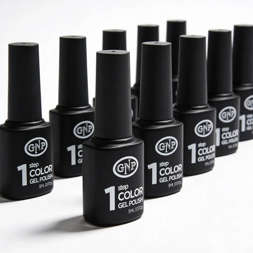 X10 Esmaltes Semipermanentes Gnp 1 Solo Paso. No Lleva Base. Kit X10 Esmaltes A Eleccion