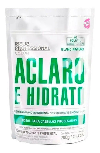 X3 Polvo Decolorante Issue Professional Blanc Nature 700gr. 1 Negro