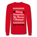 Ya Rescue Animal Long Sleeve T-Shirt - red