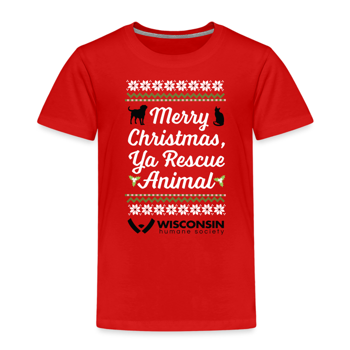 Ya Rescue Animal Toddler Premium T-Shirt - red