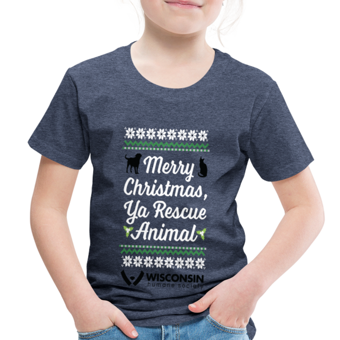 Ya Rescue Animal Toddler Premium T-Shirt - heather blue