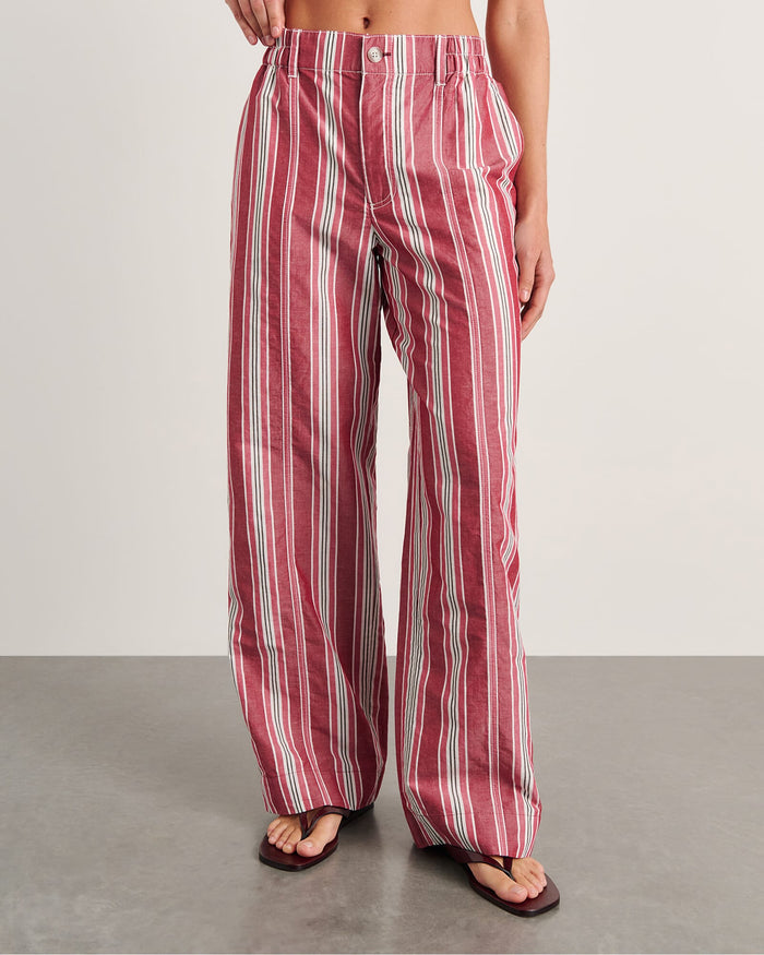 JAG zuri pant ivoryburgundy