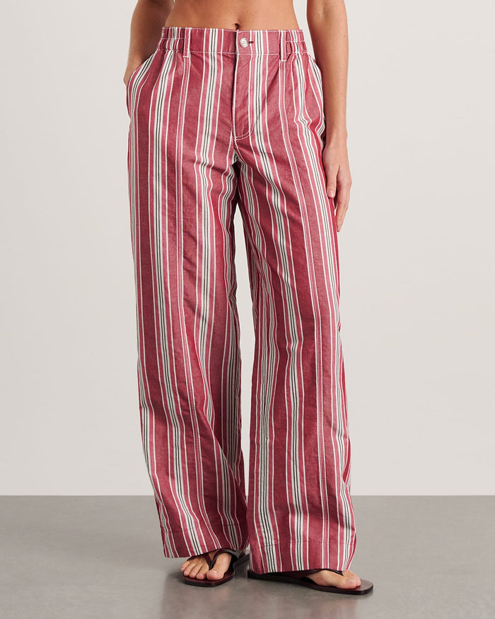 JAG zuri pant ivoryburgundy