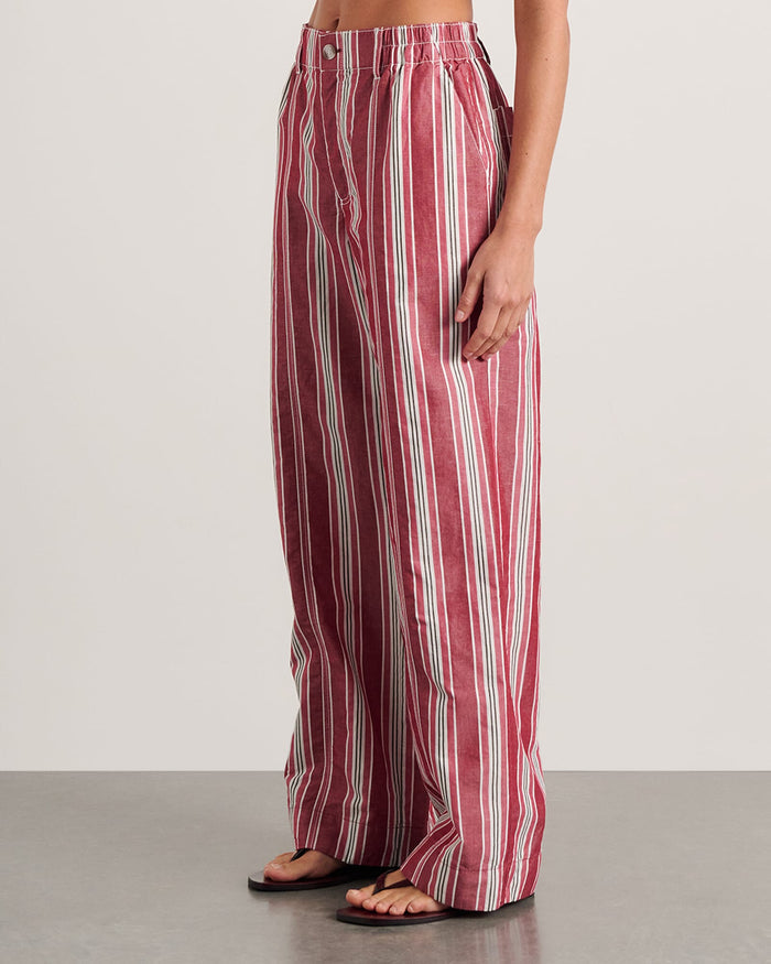 JAG zuri pant ivoryburgundy