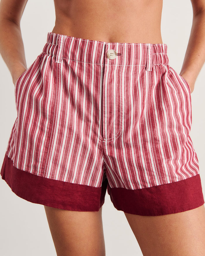 JAG zuri short ivoryburgundy