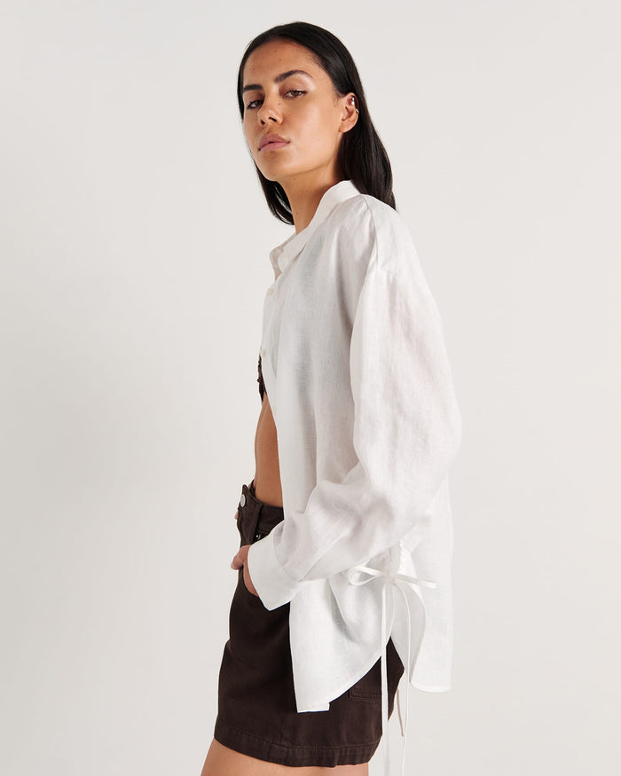 Zuri Side Tie Shirt